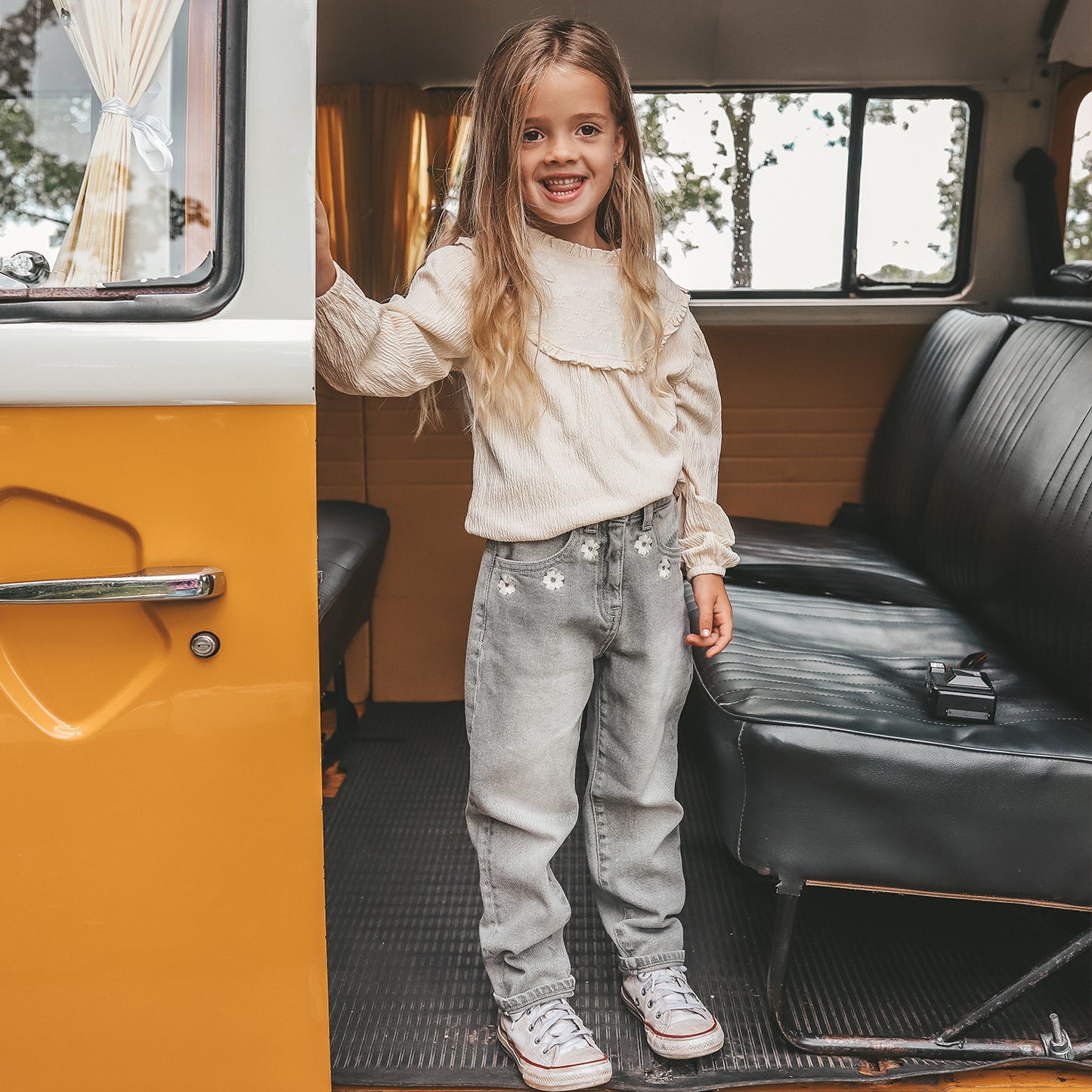 Your Wishes - Stretch Denim | Grey Baggy Jeans
