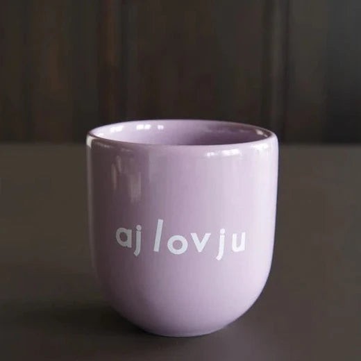 Keramieken beker - Aj love ju
