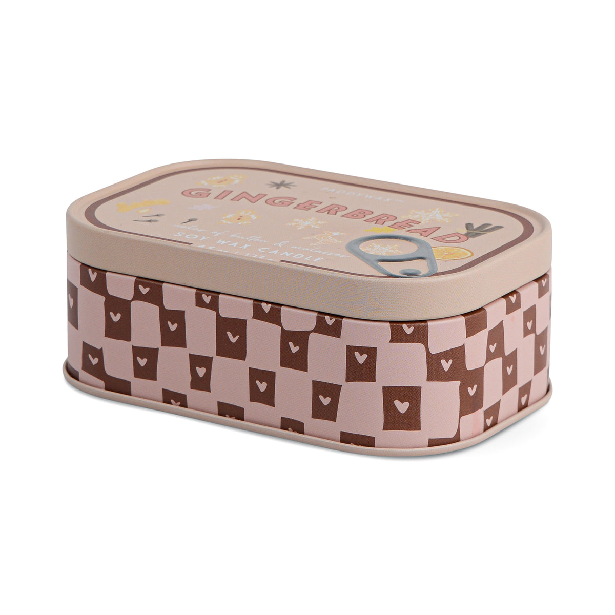Paddywax - Gingerbread Printed Tin Candle | Bistro 4.5 oz
