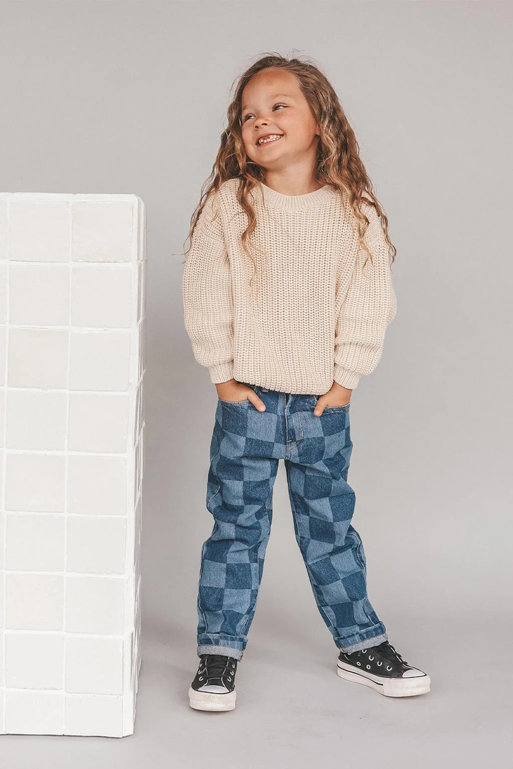 Your Wishes - Denim Check