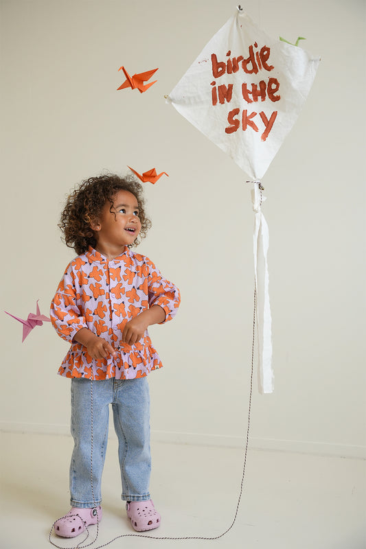 The New Chapter - Blouse Abbey | Lila oranje Birdie