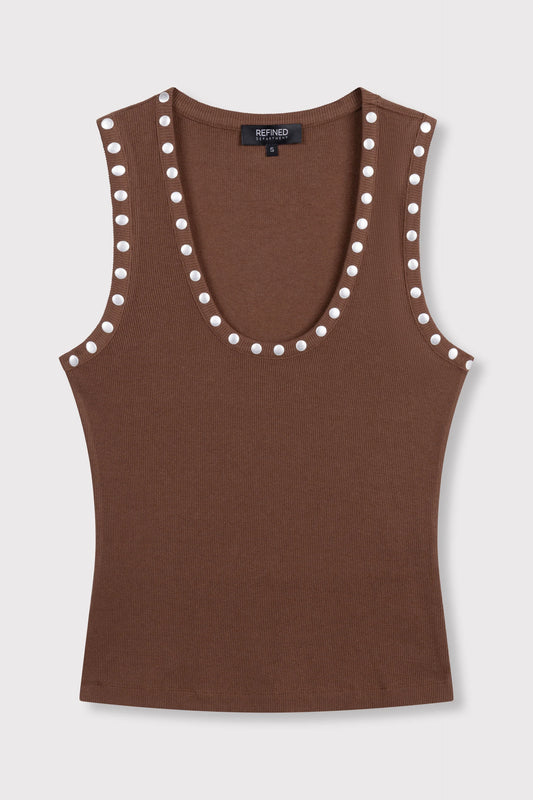 Refined Department - Singlet | Bente bruin