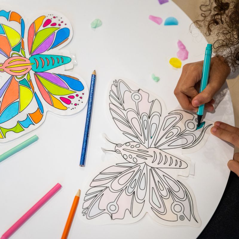 ARA Creative - Opblaasbare kleurplaat | Vlinders
