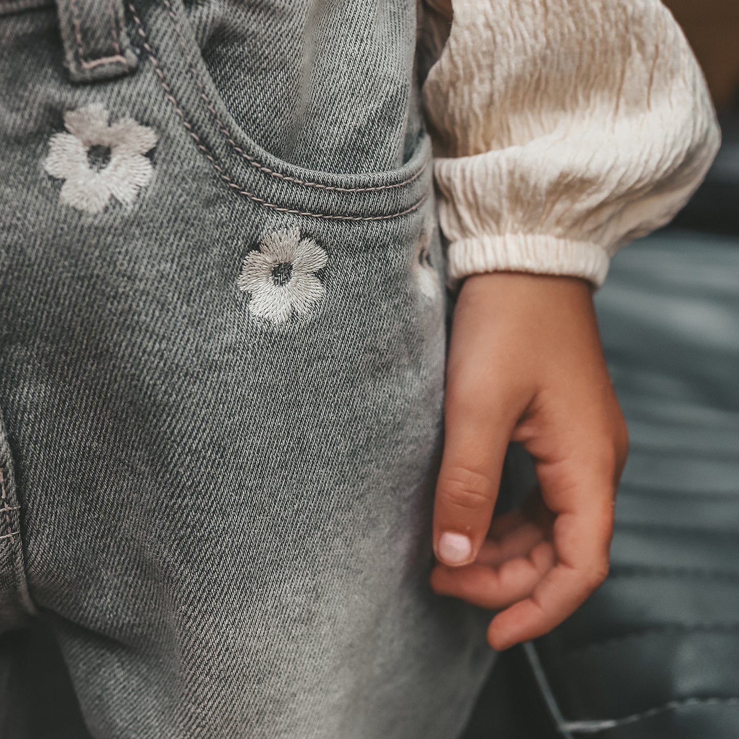 Your Wishes - Stretch Denim | Grey Baggy Jeans