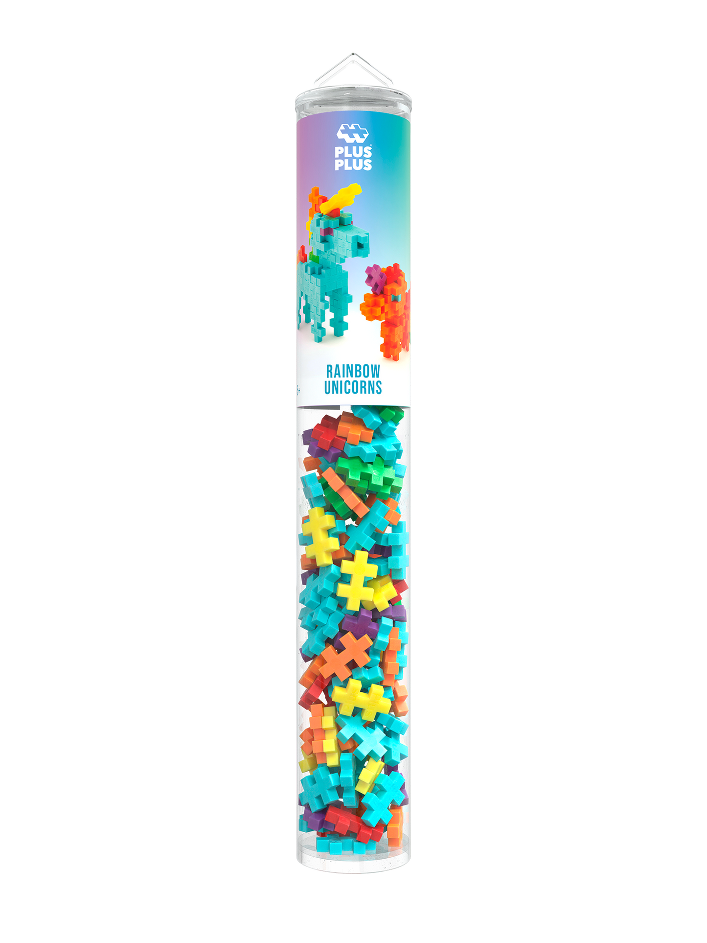 Plus Plus - Tube 100 stuks | Regenboog Eenhoorn (4372)