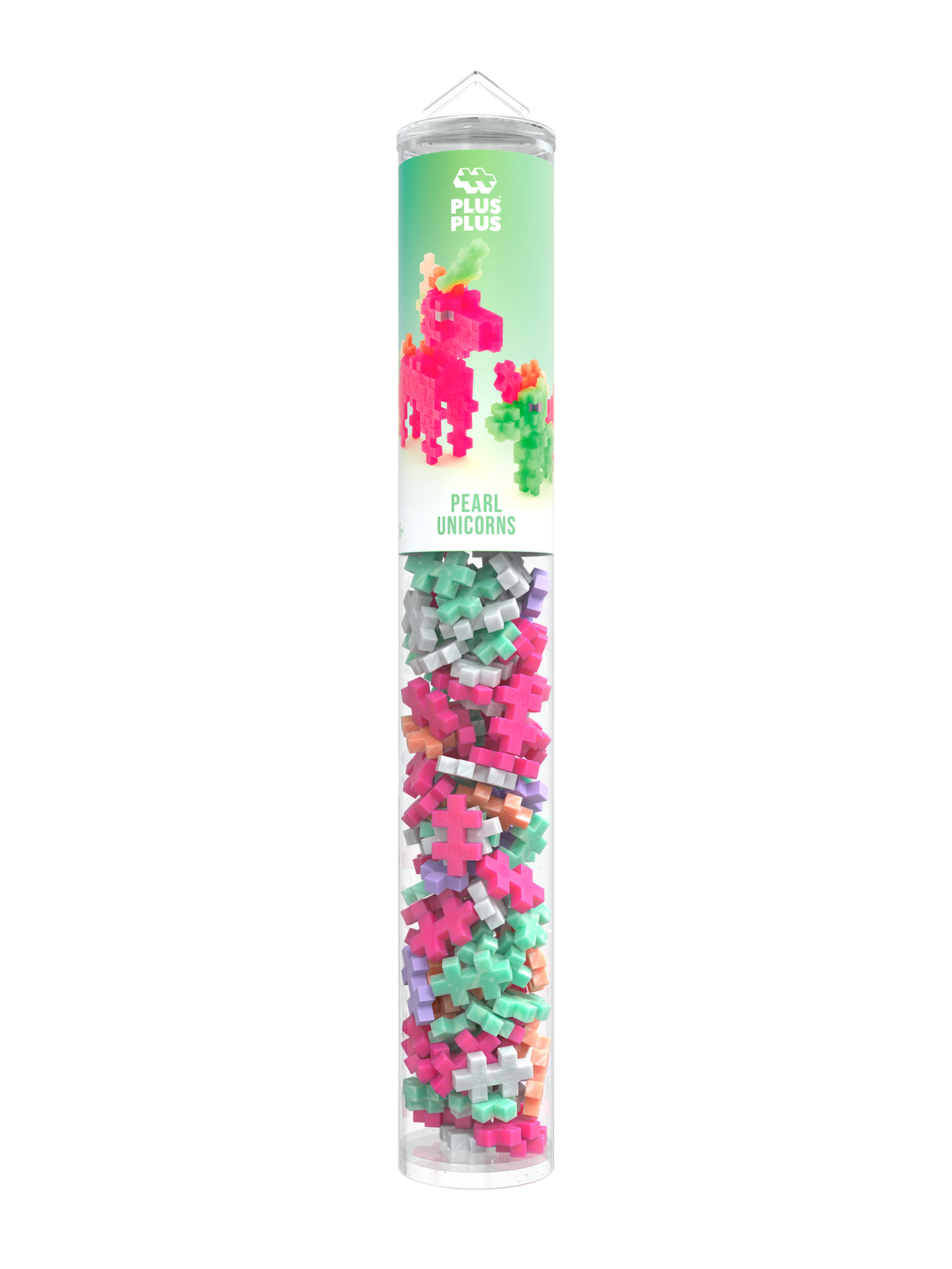 Plus Plus - Tube 100 stuks | Parel Eenhoorn (4374)
