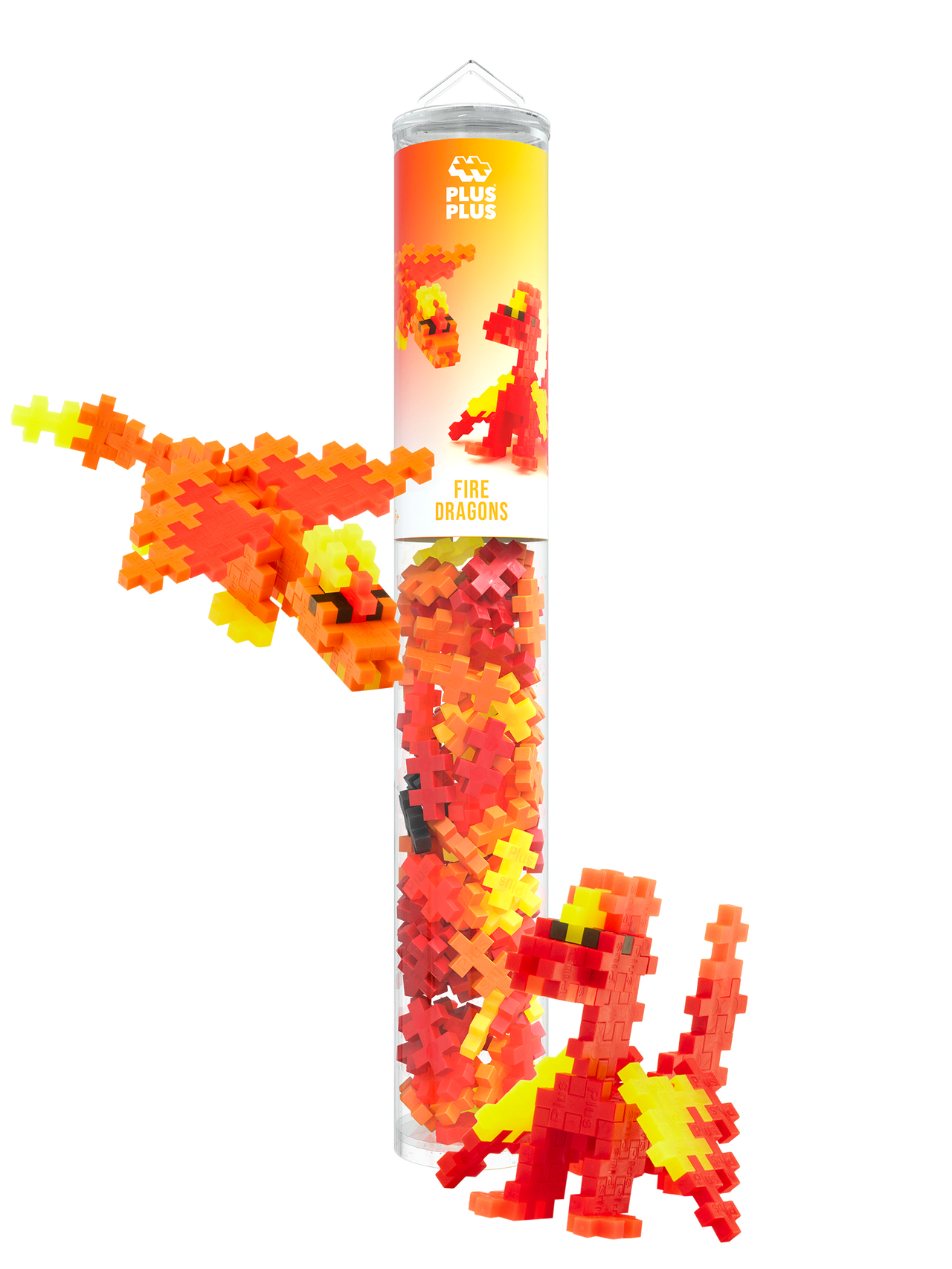 Plus Plus - Tube 100 stuks | Fire Dragon (4375)