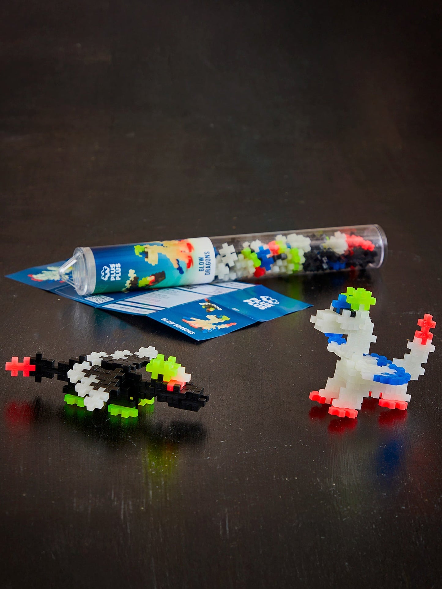 Plus Plus - Tube 100 stuks | Glow Dragon (4377)