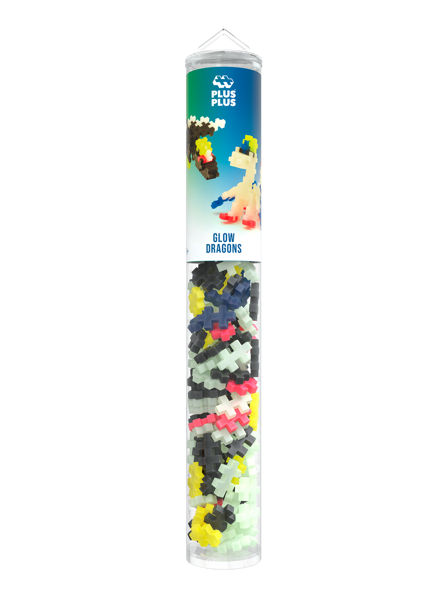 Plus Plus - Tube 100 stuks | Glow Dragon (4377)