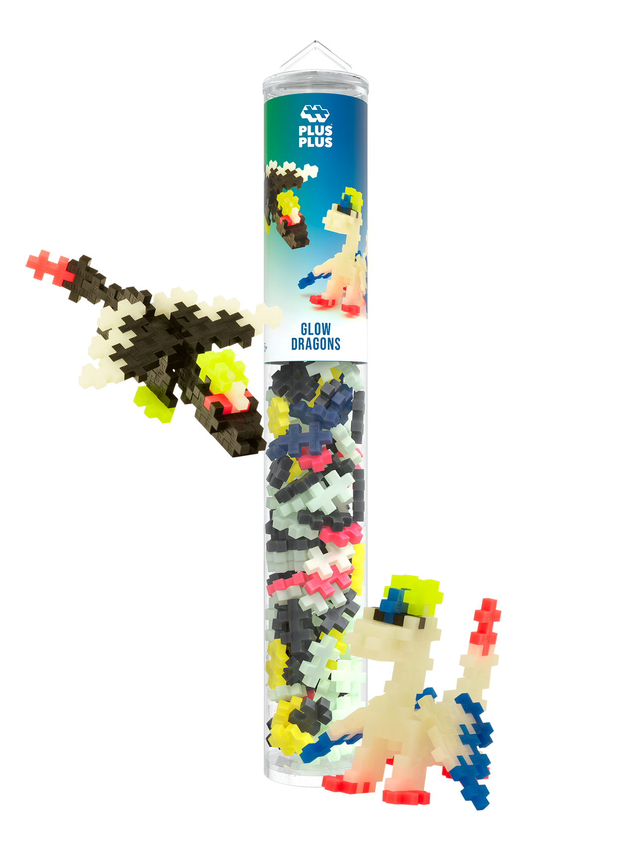 Plus Plus - Tube 100 stuks | Glow Dragon (4377)