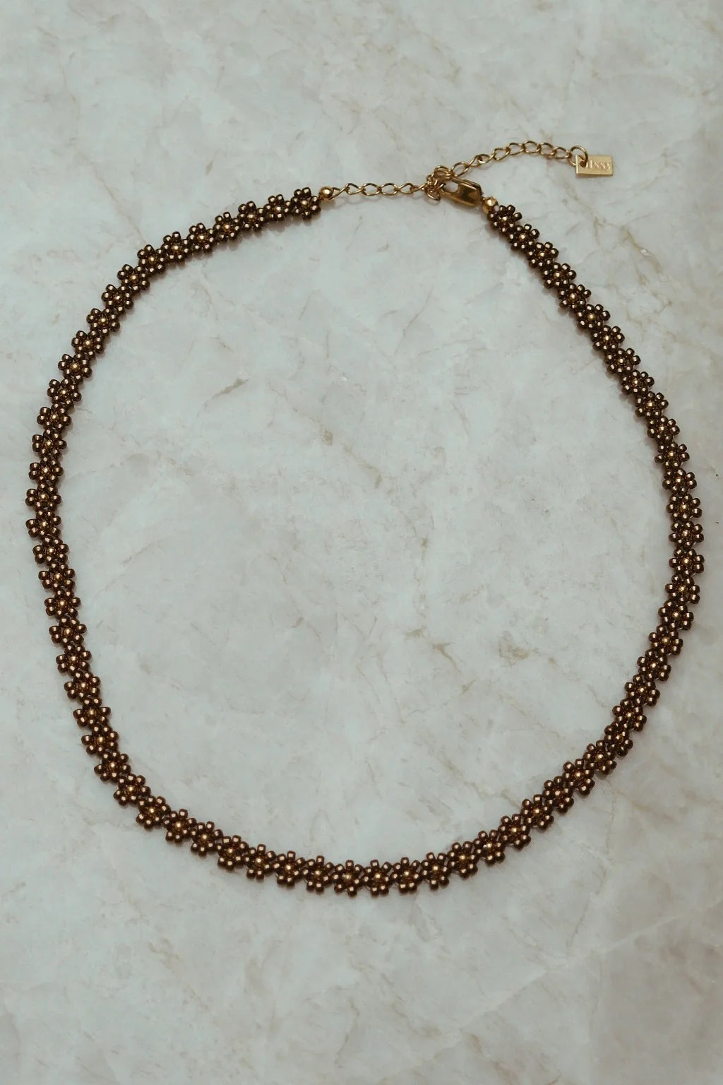 Issy Jewellery - Ketting | Brown Flower