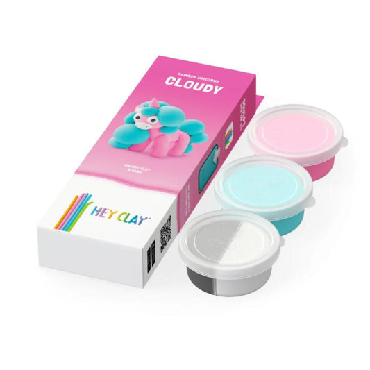 Hey Clay - Rainbow Unicorns Cloudy (3 potjes)