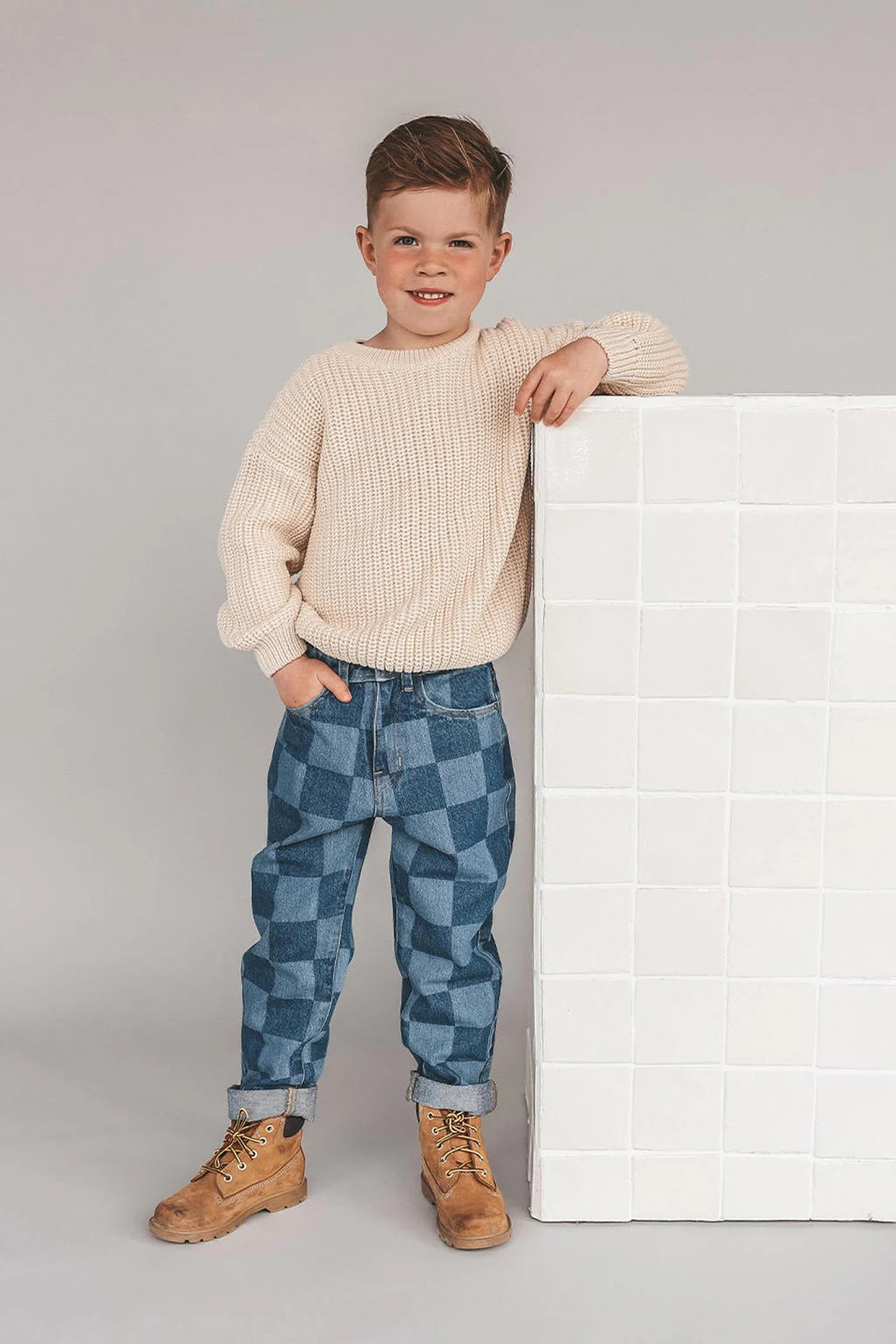 Your Wishes - Denim Check