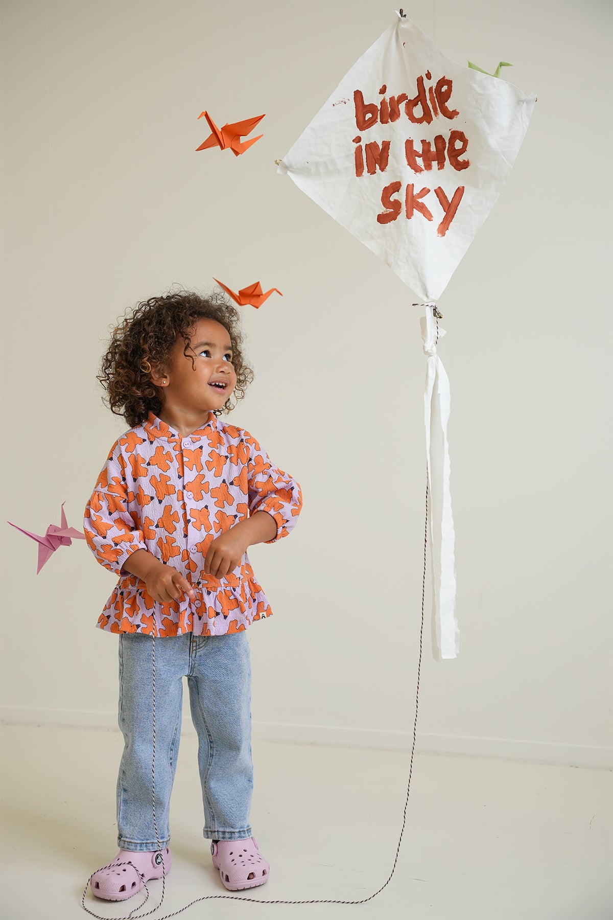 The New Chapter - Blouse Abbey | Lila oranje Birdie