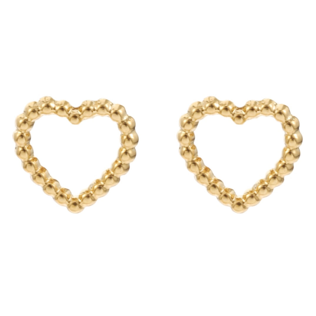 Oorbellen - Heart knopjes