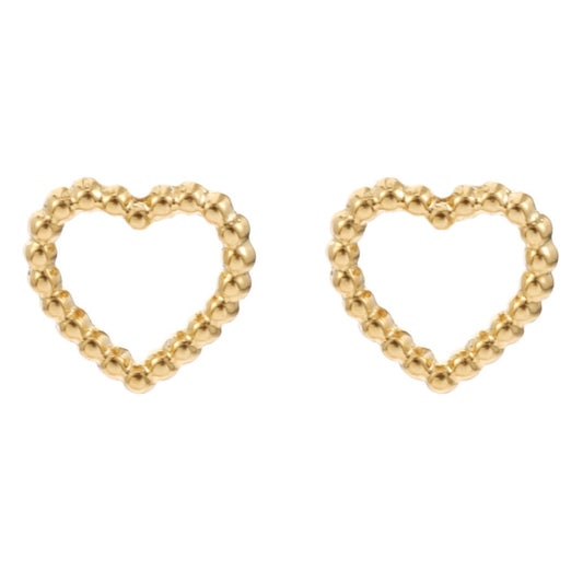Oorbellen - Heart knopjes