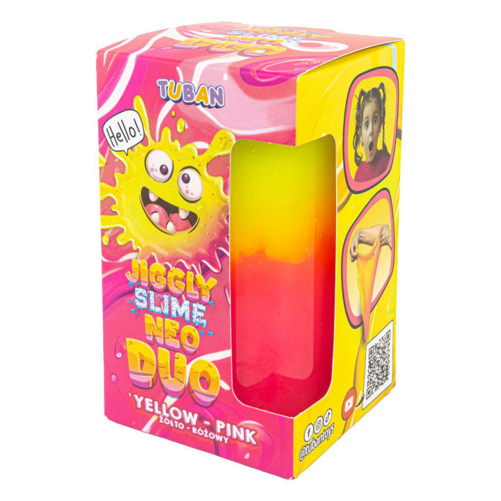 Tuban - Jiggly Slijm Neo Duo | Geel/roze