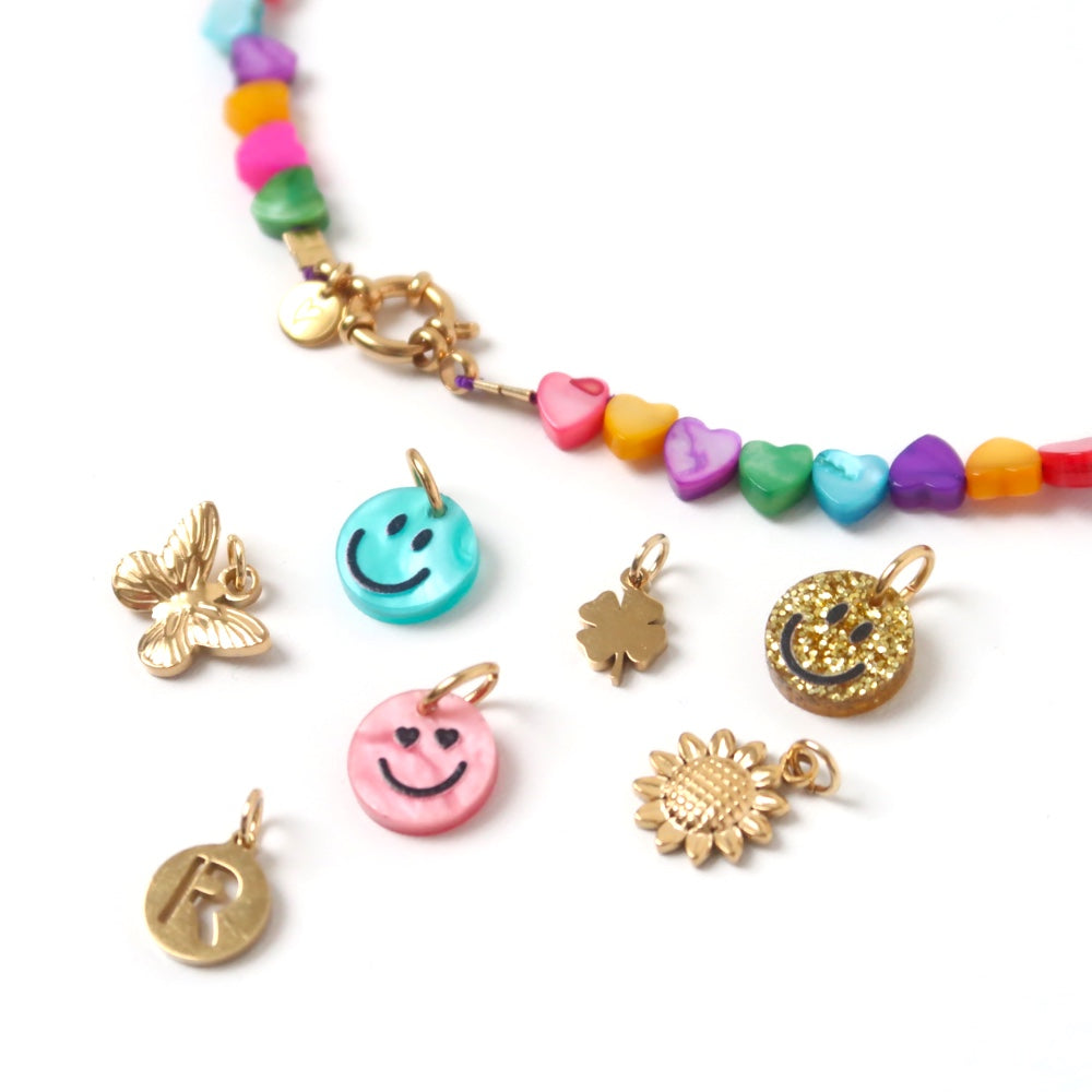 Shelly - Hartjes schelpenketting | Multicolor