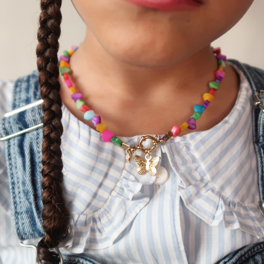Shelly - Hartjes schelpenketting | Multicolor
