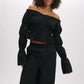 Refined Department - Zwarte Wide Leg broek | PULLA PANTS