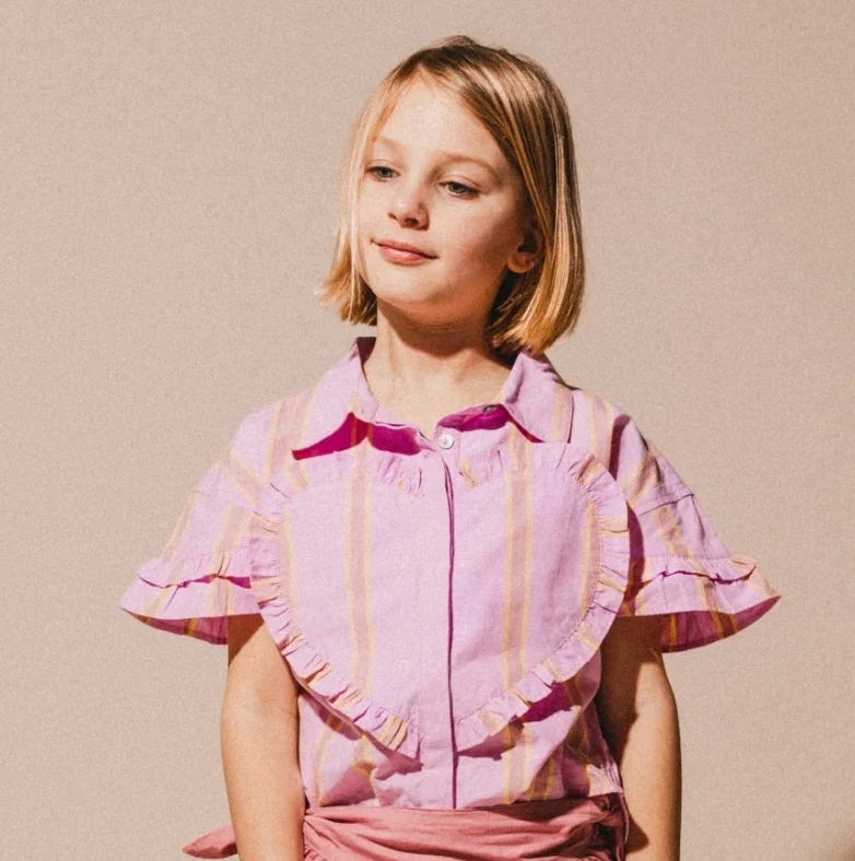 Labo de Colores - Blouse Santel | Pink mulberry multi