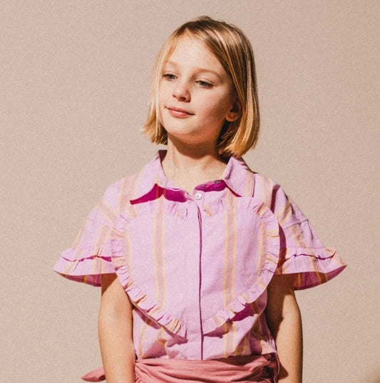 Labo de Colores - Blouse Santel | Pink mulberry multi