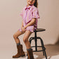 Labo de Colores - Blouse Santel | Pink mulberry multi