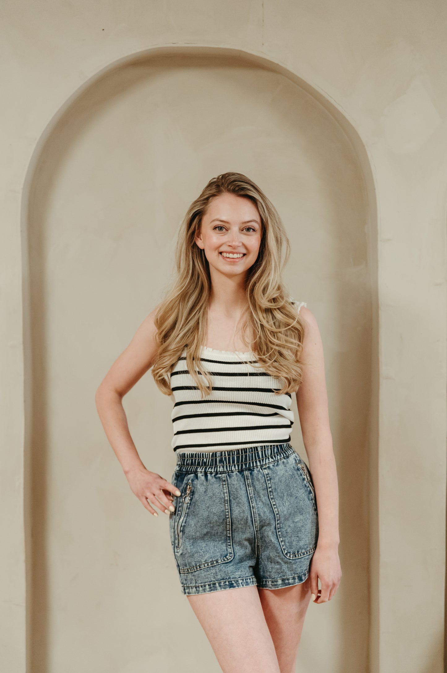Sweet Jewellery - Shorts Jacey | Denim look