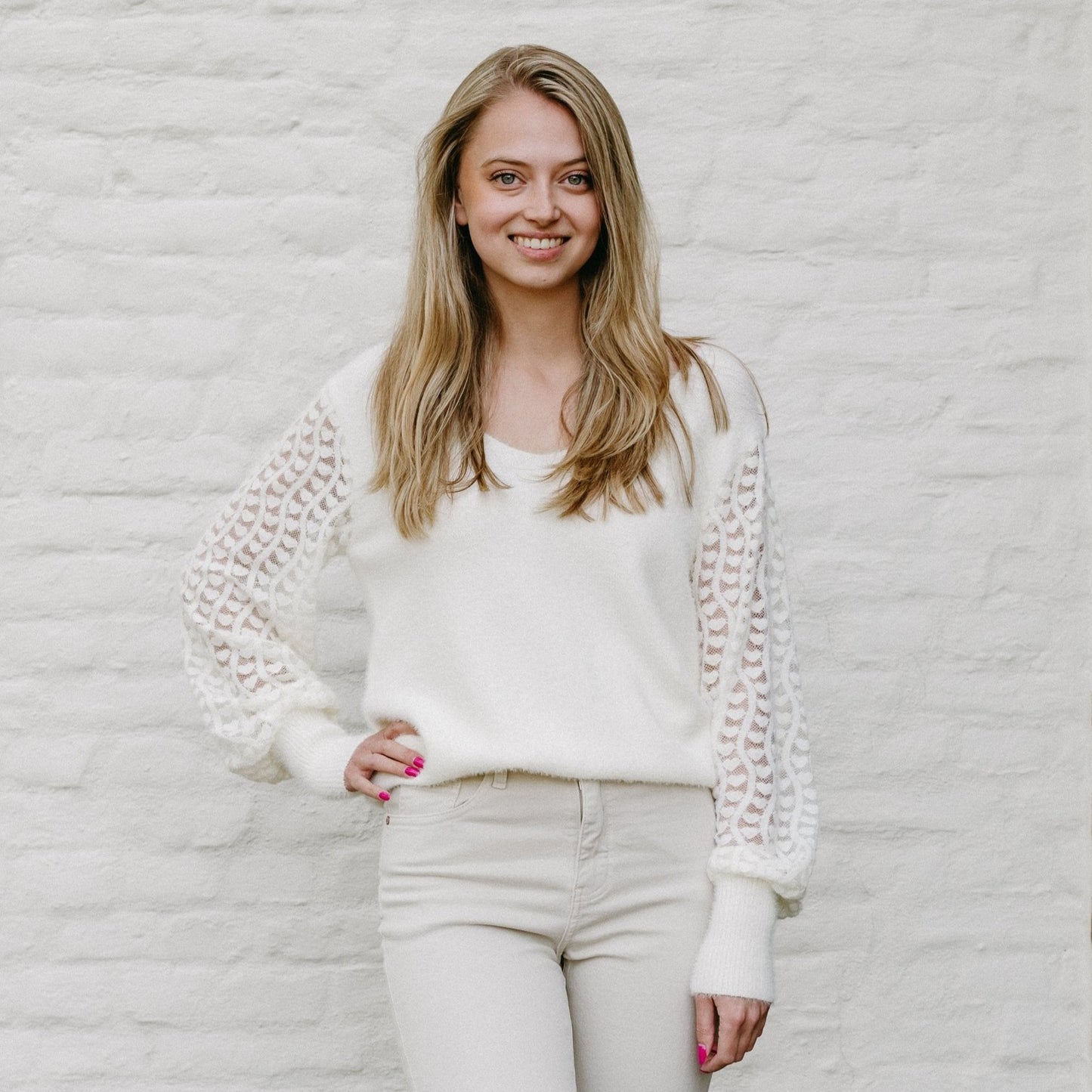Trui - Heather beige
