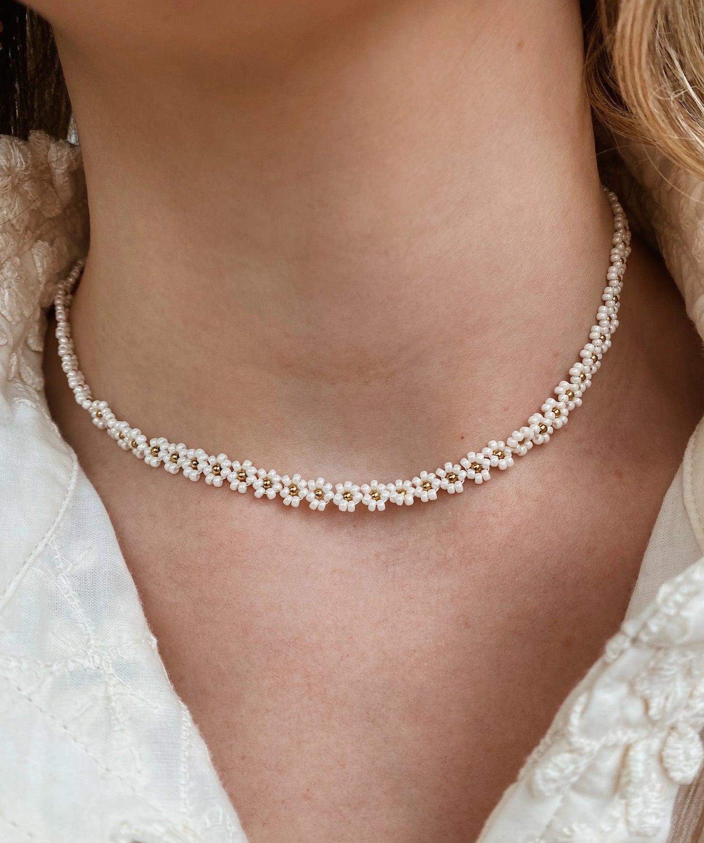 Issy Jewellery - Ketting | White Flower