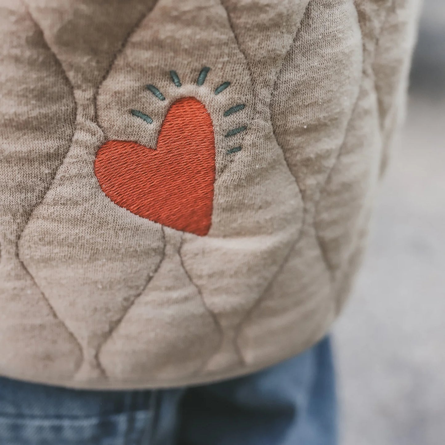 Your Wishes - Quilted Jersey Embroidered Jacket | Dune
