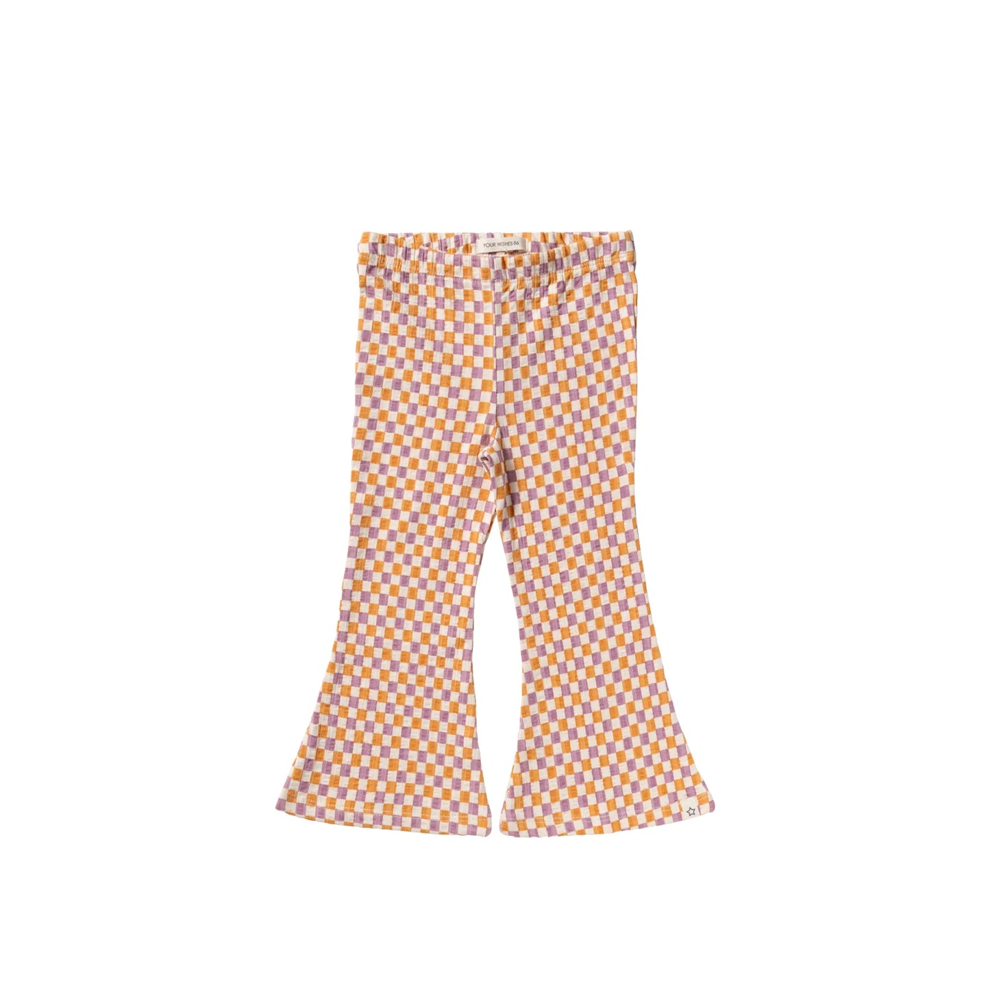 Your Wishes - Flared Legging | Multicolor Mini Check