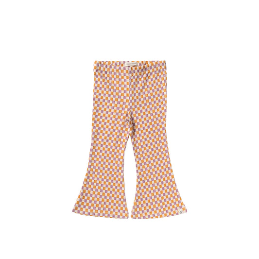 Your Wishes - Flared Legging | Multicolor Mini Check