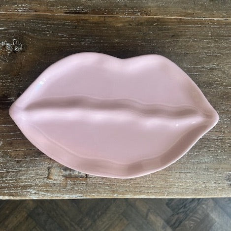 Keramieken bord - Lippen